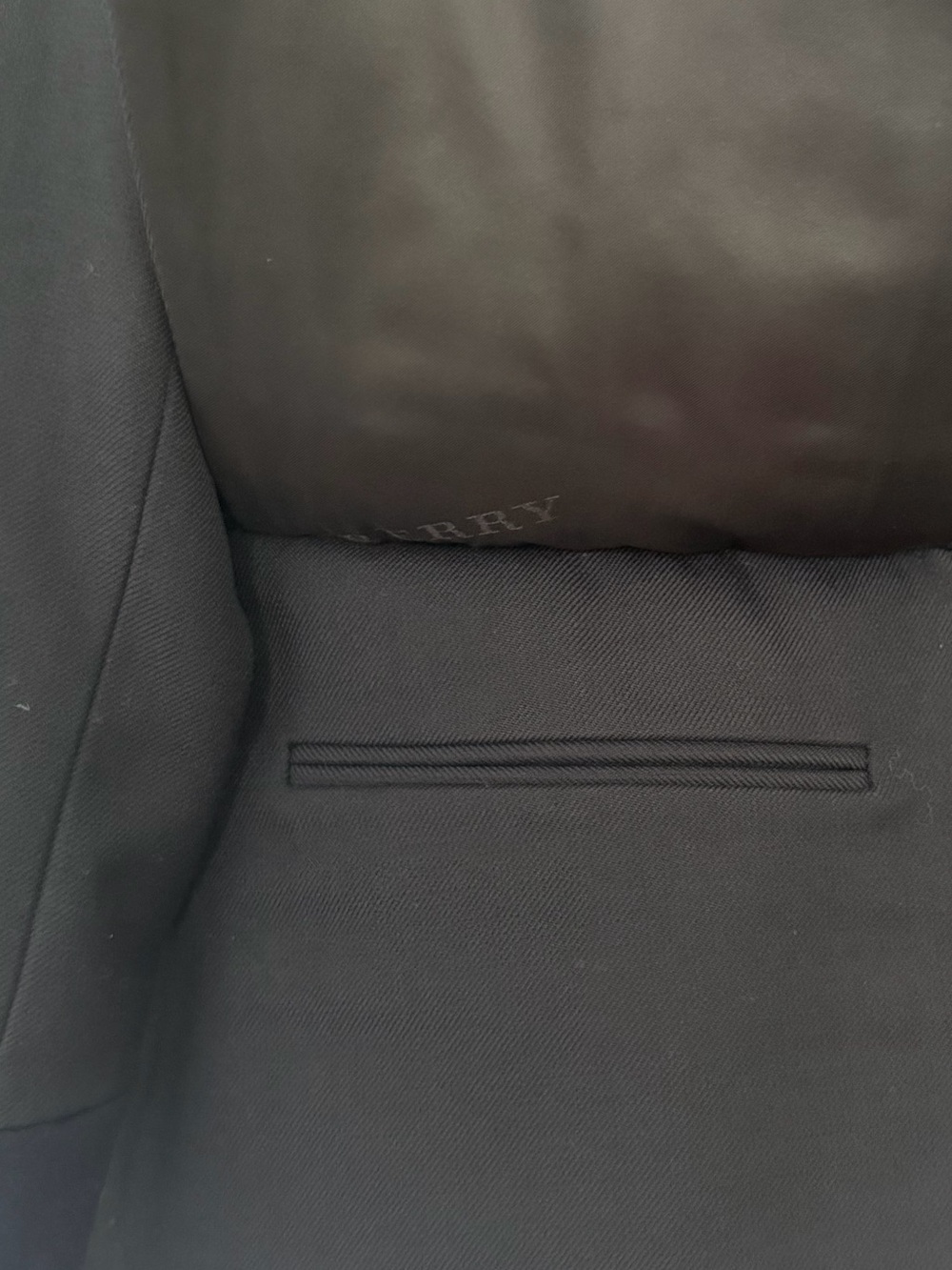 Burberry Women's Black Military-Style Jacket with White Trim - Picture 6 of 13